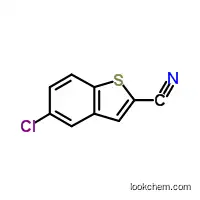 Molecular Structure of 23622-24-4 (5-Chloro-1-benzothiophene-2-carbonitrile)